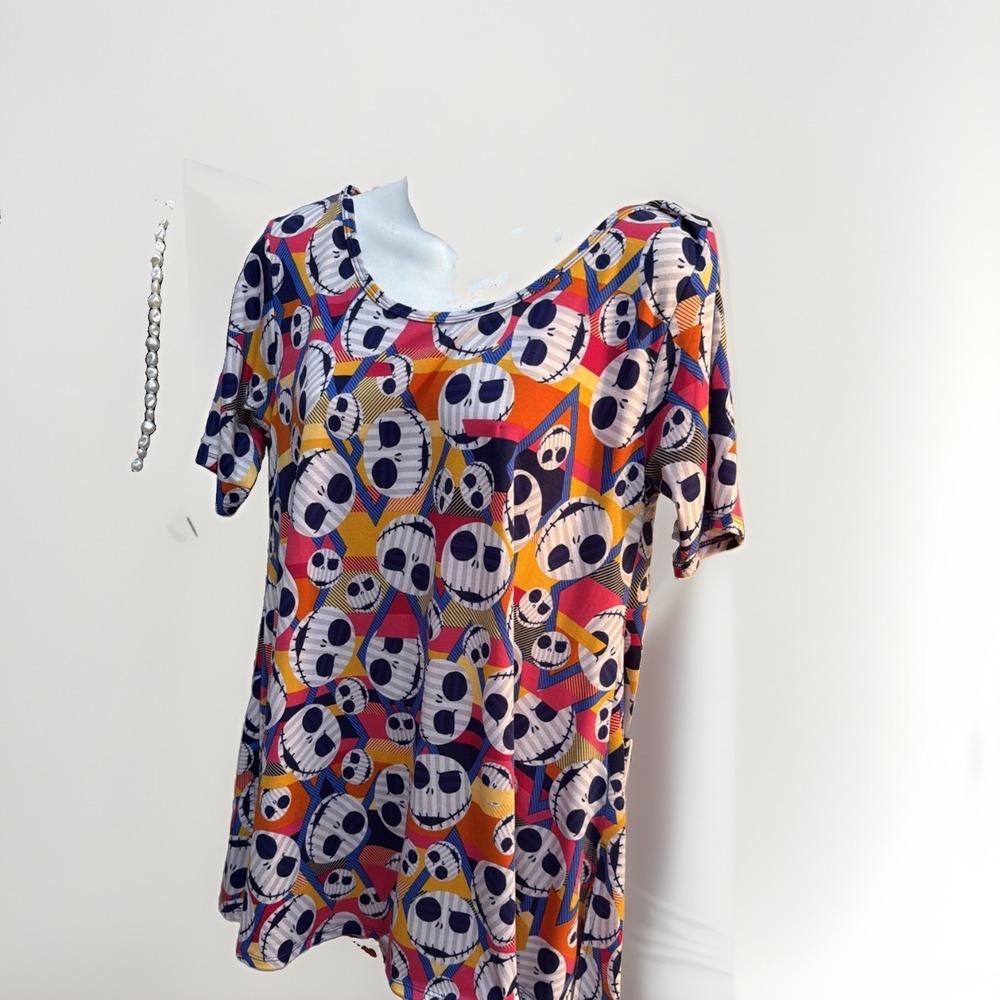 NWT Jack Skelton Lularoe Disney Perfect T Swing Sz S Nightmare Christmas Shirt H